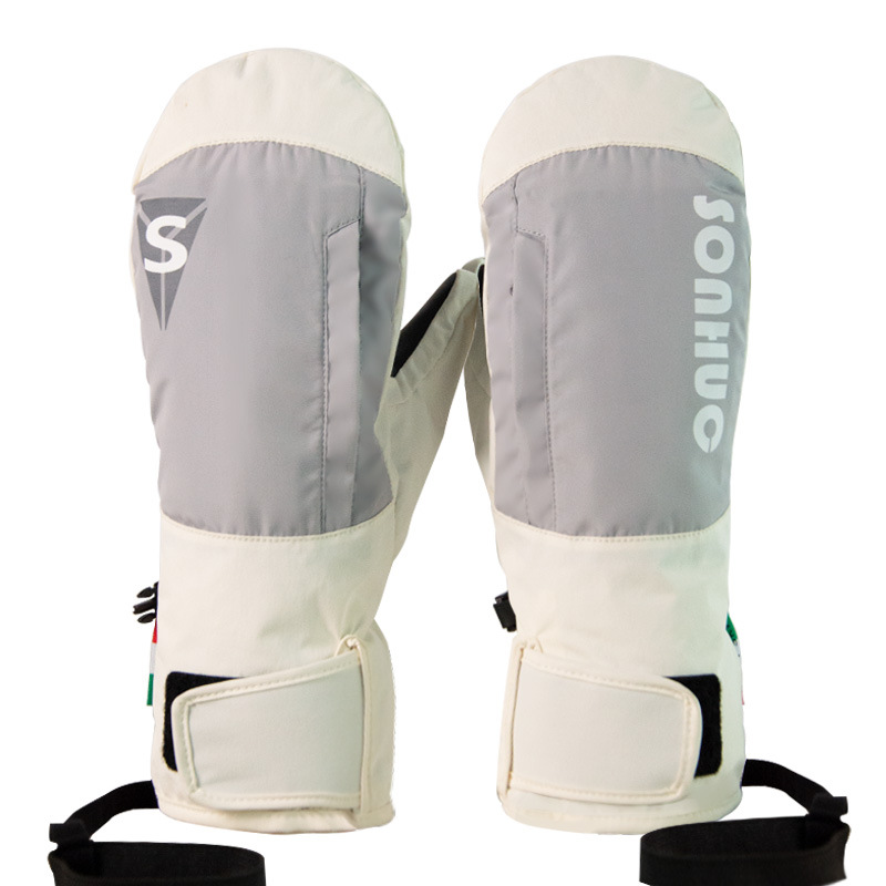 Snow Glove Insulated - アウトドアスポーツマウンテンマンスキーミトン冬防水暖かい女性スノーグローブバイク断熱スノーボードミット