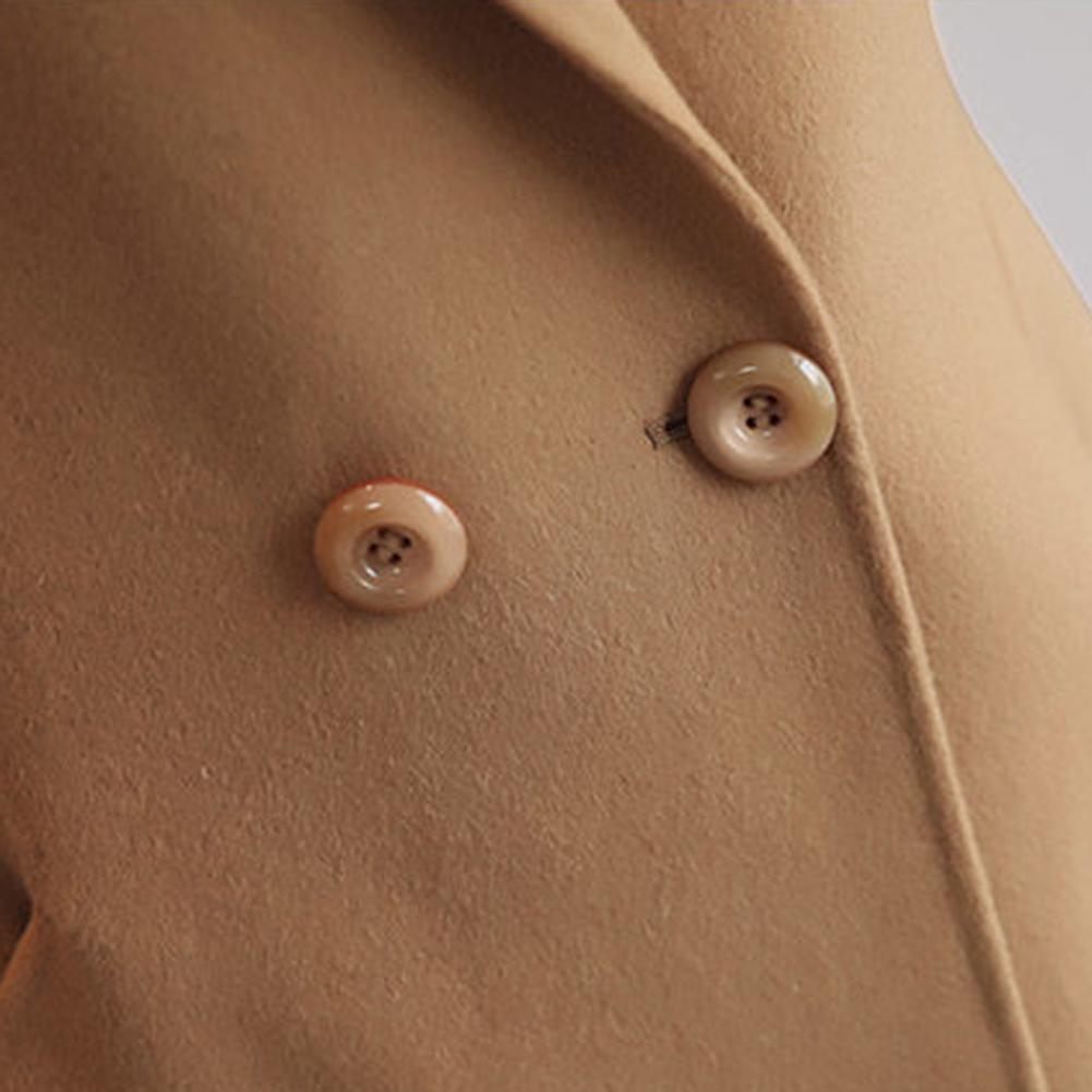 Wool Coat Peacoat - 2025年 エレガントな女性用ウールコート ノッチドラペル シングルブレスト ピーコート カジュアル