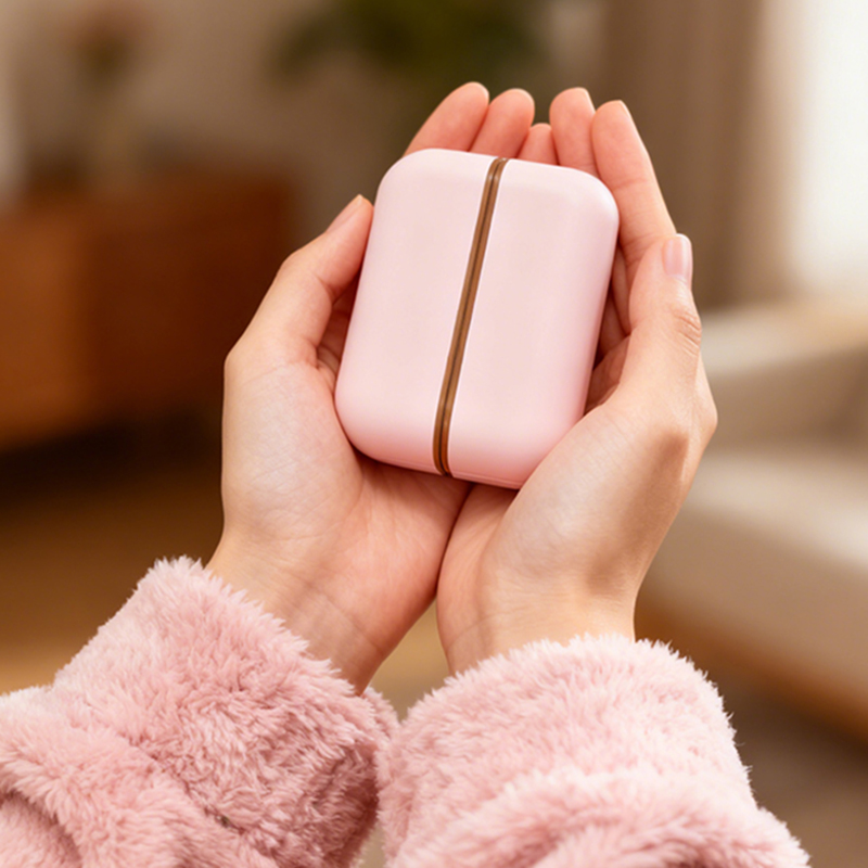 Hand Warmer Electric - 磁気吸着式でLCDディスプレイ付きの分割型ハンドウォーマーで、温度に依存しない加熱が可能で、1つから2つに変更できます。