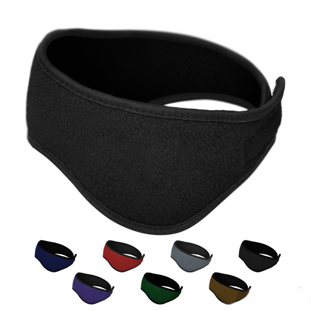 Fleece Ear Warmer Band - ユニセックスポーラーフリースヘッドバンド,伸縮性,スパンデックス,男性と女性用,防寒着,1ピース,直送