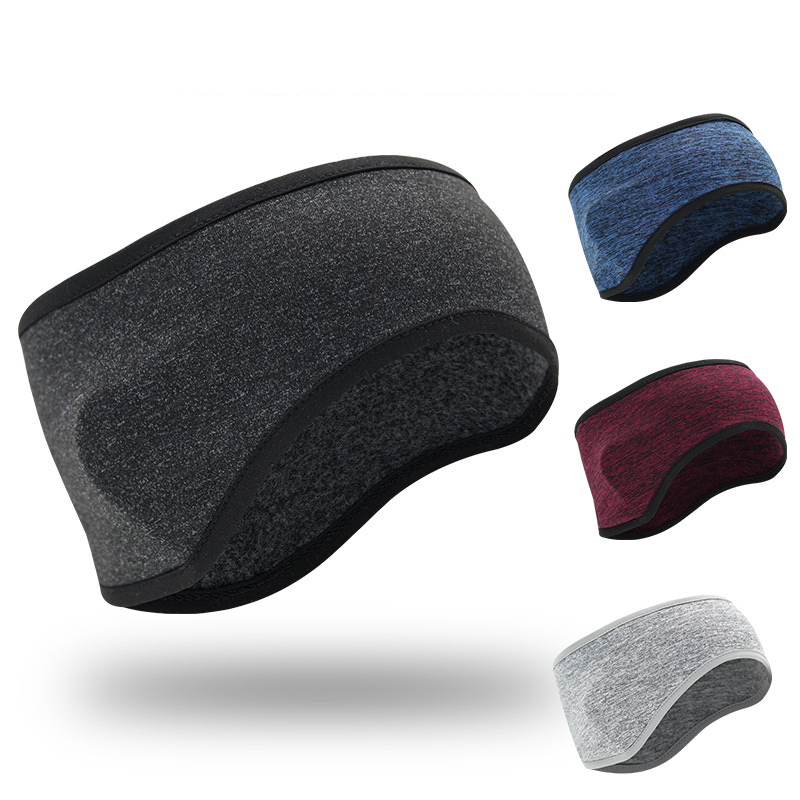 Winter Headband Fleece - 男性と女性のためのフリース耳保護ヘッドバンド、ヘアバンド、暖かい額カバー、スポーツサイクリングヘアアクセサリー、屋外、冬