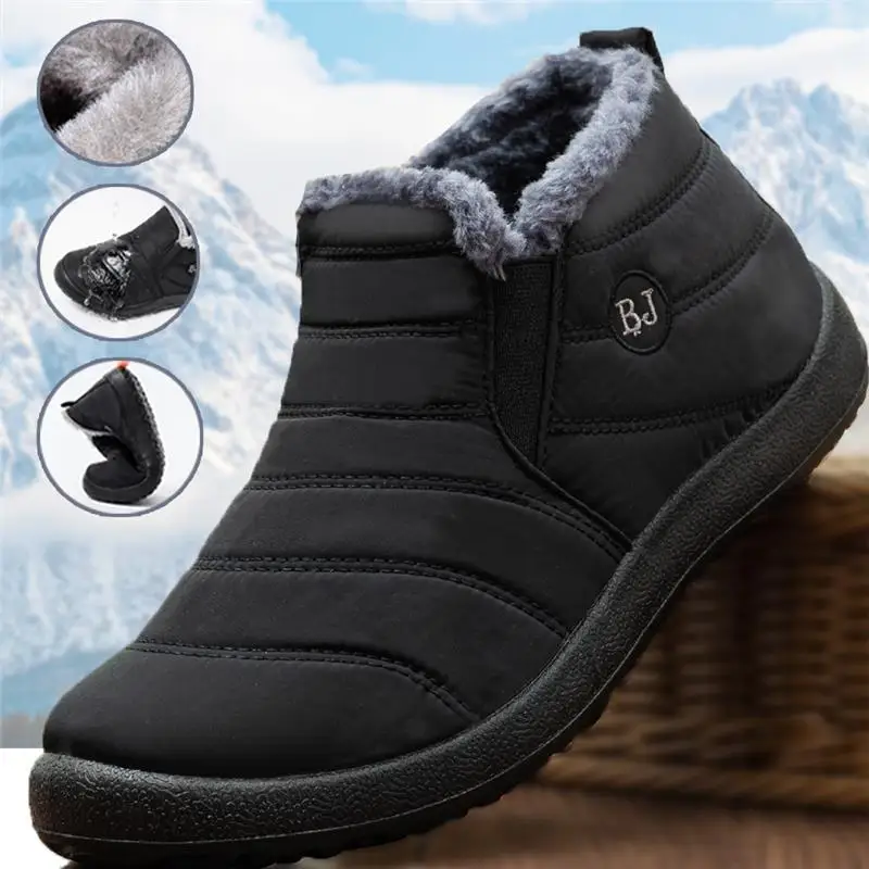 Waterproof Winter Boot - ファッションメンズスノーブーツ足首高保温靴寒い冬用防水屋外雪快適なメンズワークブーツ 2026