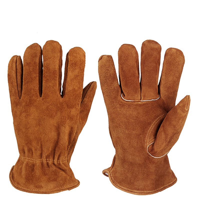 Snow Glove Insulated - 防寒断熱作業用手袋、革手袋、厚手の熱模造ラムウール、柔軟で暖かい作業、断熱雪、冬