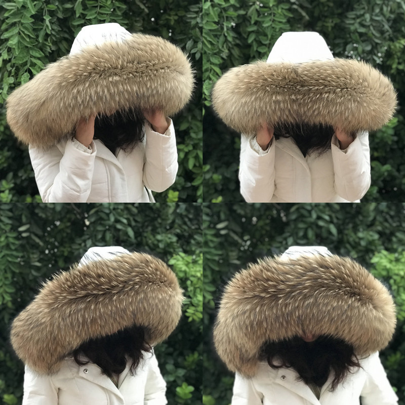 Shawl Wrap Winter - ファーカラー,冬の毛皮のコート,女性用,冬用の天然アライグマの襟,毛皮の装飾の襟,本物の毛皮のスカーフ