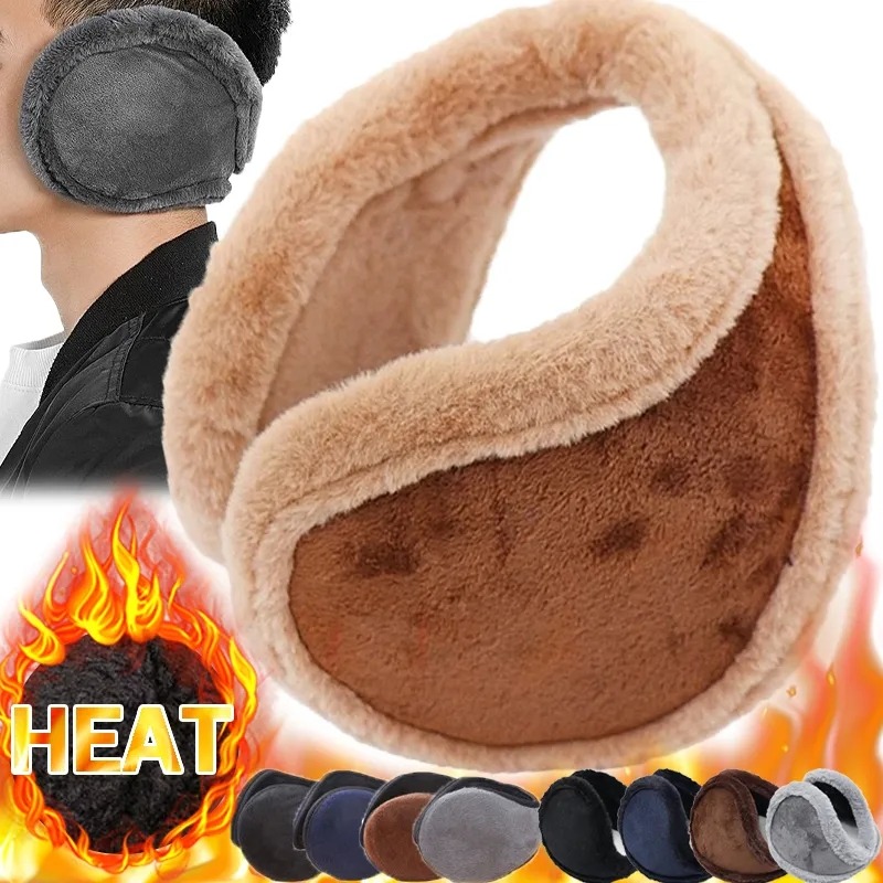 Winter Headband Fleece - 男性と女性のための厚い毛皮のイヤーマフ,ベルベットのイヤーカバー,屋外,サイクリング,スキー,暖かい,ぬいぐるみのフリース,耐摩耗性,冬