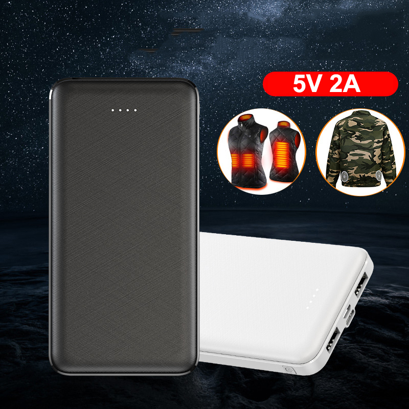 Heated Vest Battery - 5V 2A パワーバンク 20000mAh 加熱ベストジャケット用エアコン衣類外部バッテリーパワーバンク Xiaomi