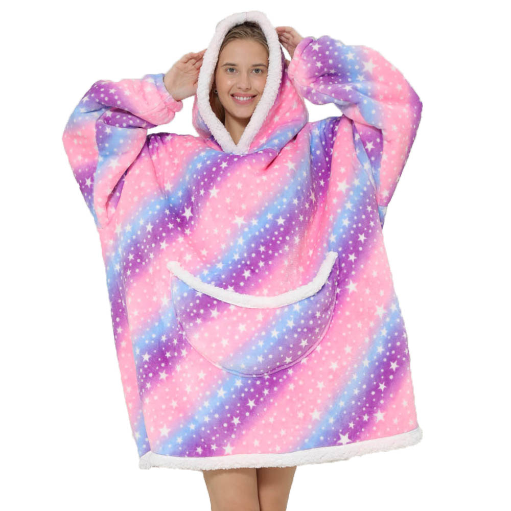 女性の特大フリースフーディーブランケット、Sherpa、Le - Sherpa Hoodie Fleece のレビューと価格