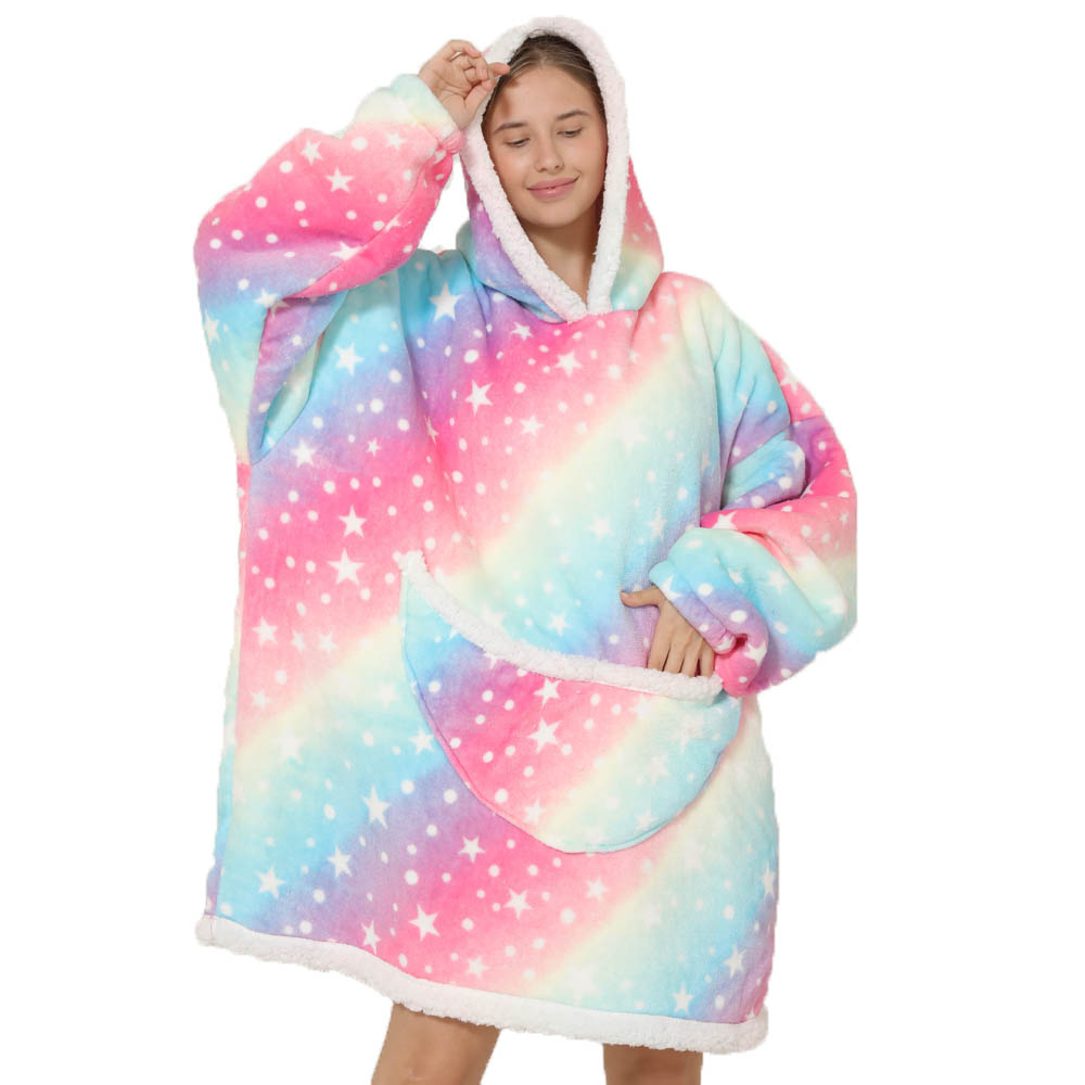 女性の特大フリースフーディーブランケット、Sherpa、Le - Sherpa Hoodie Fleece のレビューと価格