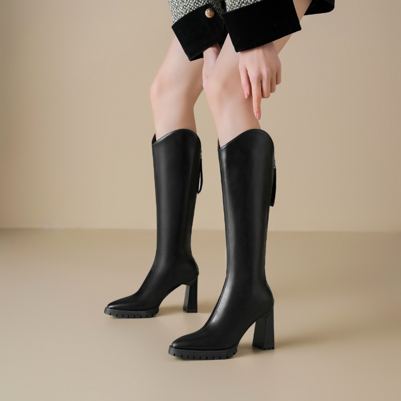 2025年新作 レディースロングブーツ ポインテッドトゥ ニ - Waterproof Winter Boot のレビューと価格