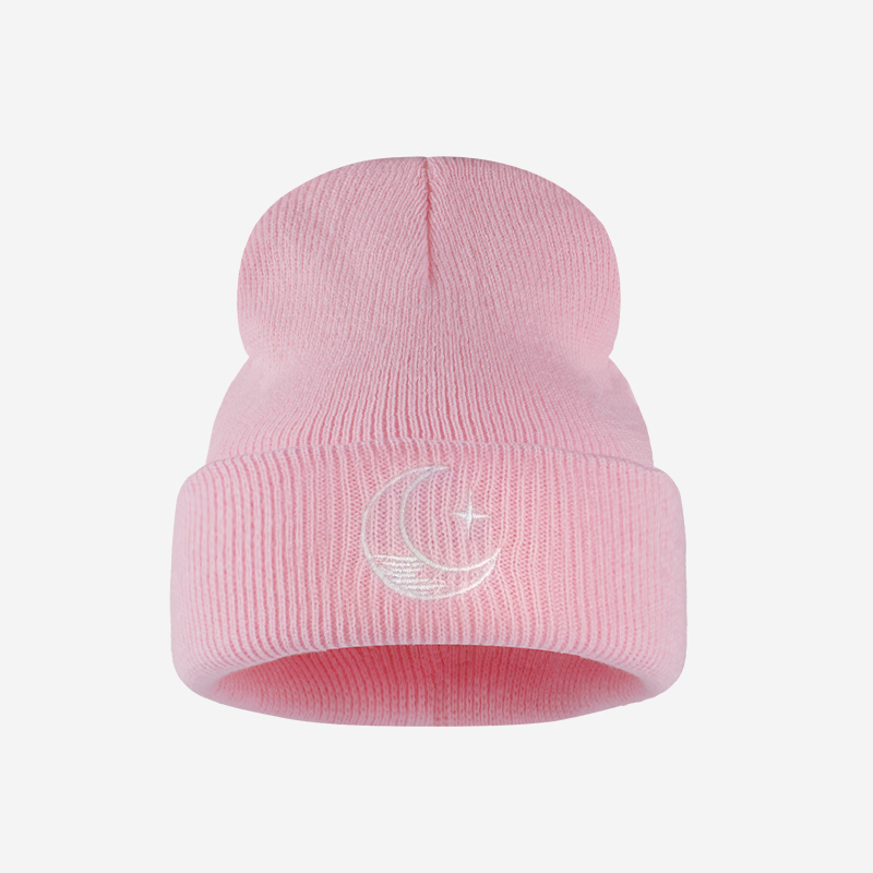 1歳から3歳向けのニット帽：星と月の刺繍が可愛い暖かいビーニ - Knit Beanie Hat Warm のレビューと価格