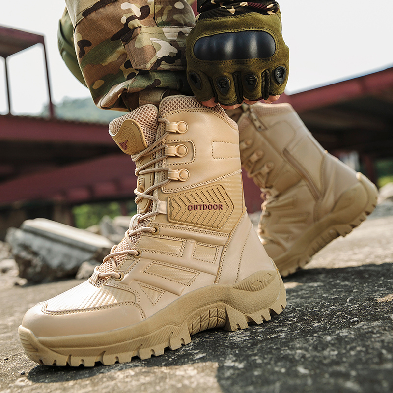 戦術的な軍用ブーツ大サイズ防水通気性フィールドブーツ戦術バッ - Waterproof Winter Boot のレビューと価格