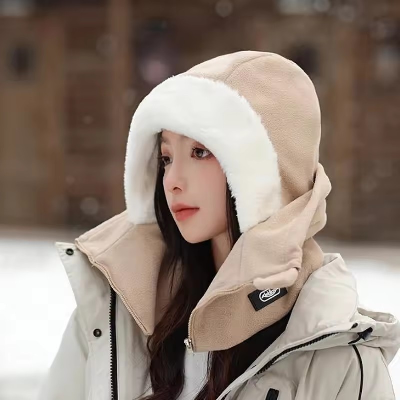 冬暖かいバラクラバ帽子一体型帽子耳保護防風厚いオートバイ乗馬 - Balaclava Ski Mask のレビューと価格