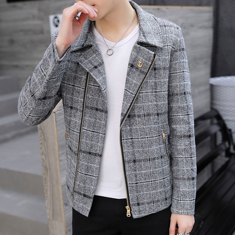 メンズショートウール混紡ピーコート 2026秋冬新作 韓国風 - Wool Coat Peacoat のレビューと価格