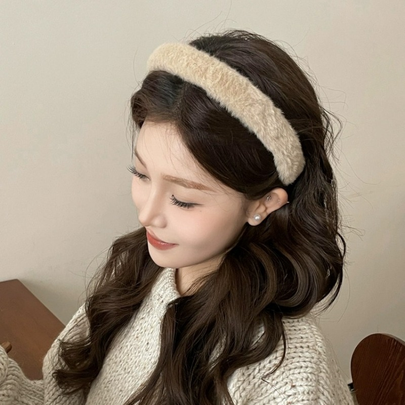 女性と女の子のための柔らかいぬいぐるみのヘッドバンド,偽の毛 - Winter Headband Fleece のレビューと価格