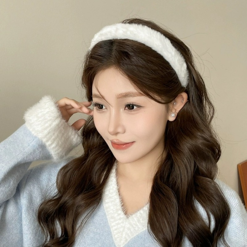女性と女の子のための柔らかいぬいぐるみのヘッドバンド,偽の毛 - Winter Headband Fleece のレビューと価格