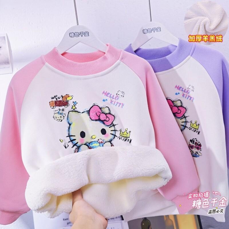 サンリオ ハローキティ ガールズ フリース パーカー 暖かい - Sherpa Hoodie Fleece のレビューと価格