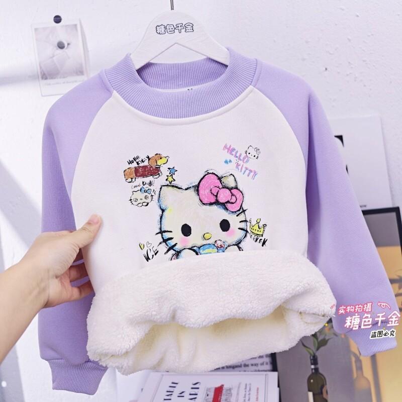 サンリオ ハローキティ ガールズ フリース パーカー 暖かい - Sherpa Hoodie Fleece のレビューと価格