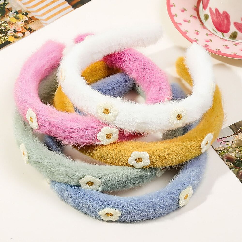 毛皮のような形のヘッドバンド,柔らかい花のヘッドバンド,無地 - Winter Headband Fleece のレビューと価格