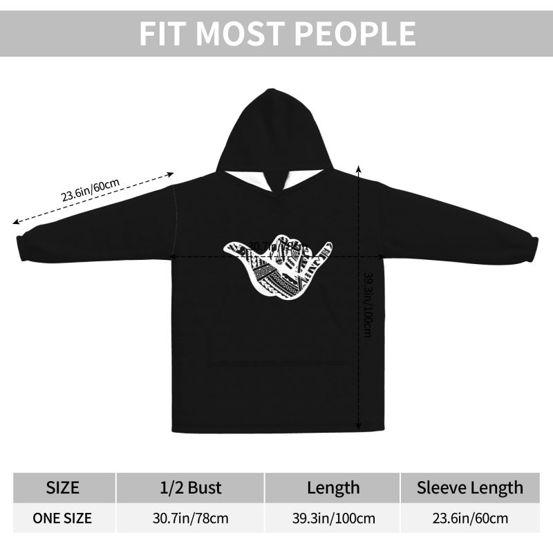 ポリネシアタトゥーシャカ部族柄ブランケットフーディー女性用ウ - Sherpa Hoodie Fleece のレビューと価格
