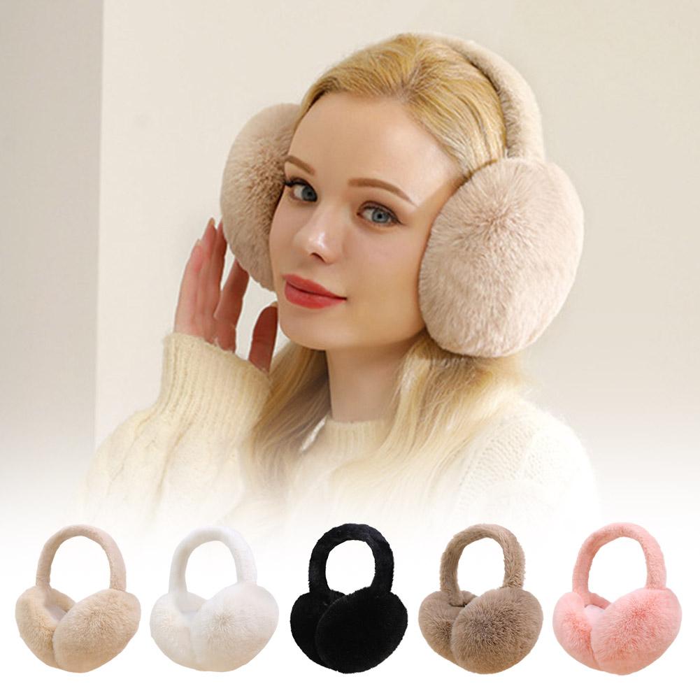 ファッション冬暖かいイヤーマフふわふわイヤーマフ女性用ソフト - Earmuffs Foldable のレビューと価格