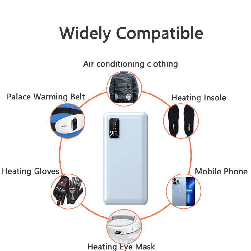 ポータブル外部バッテリー充電器7.4 mAh,加熱外部バッテ - Heated Vest Battery のレビューと価格
