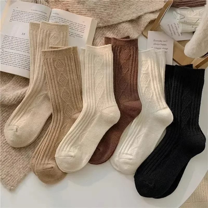 3足組 カシミヤウールソックス レディース 冬用 厚手 暖か - Thermal Sock Wool のレビューと価格