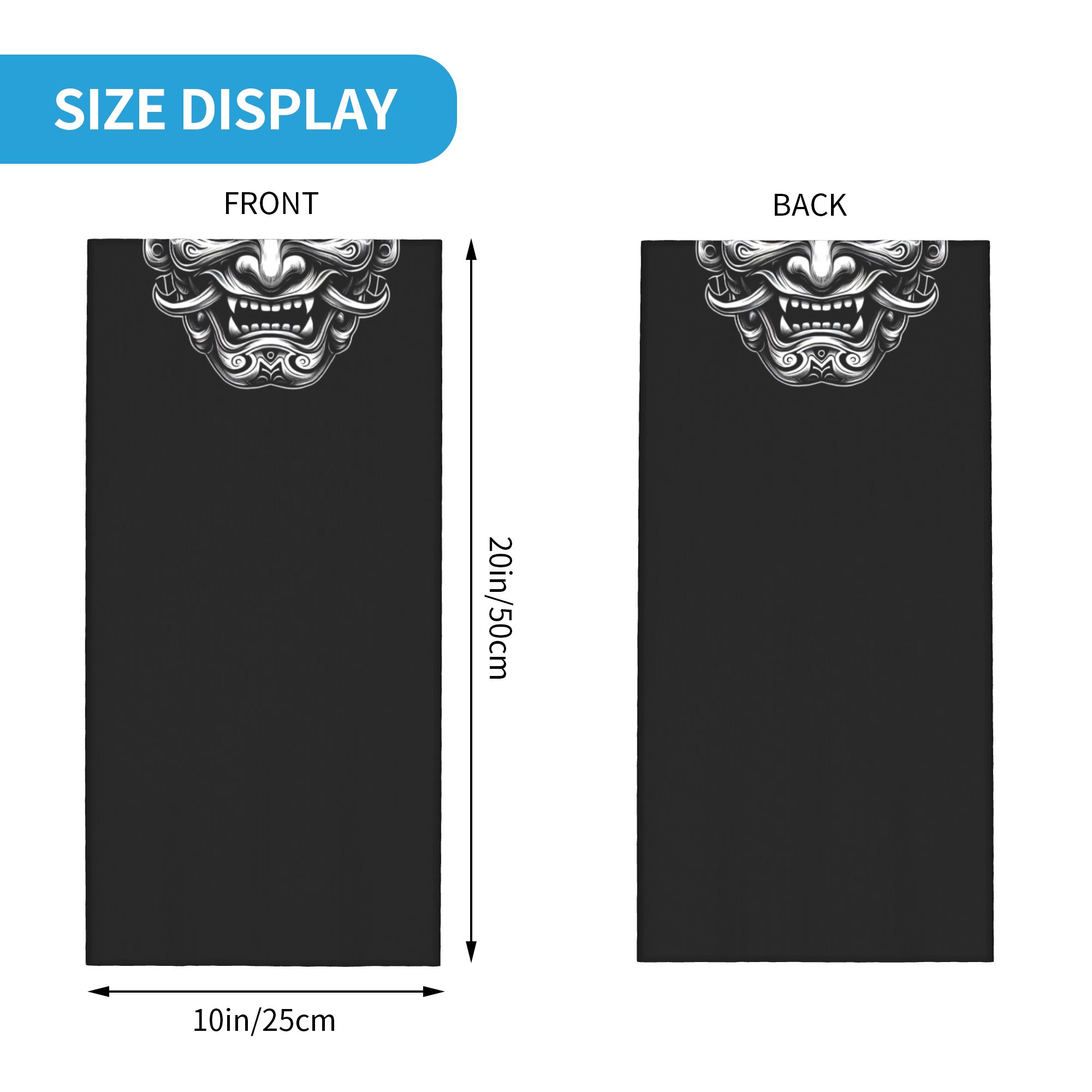 Custom Samurai Oni Demon Banda - Neck Gaiter Fleece のレビューと価格
