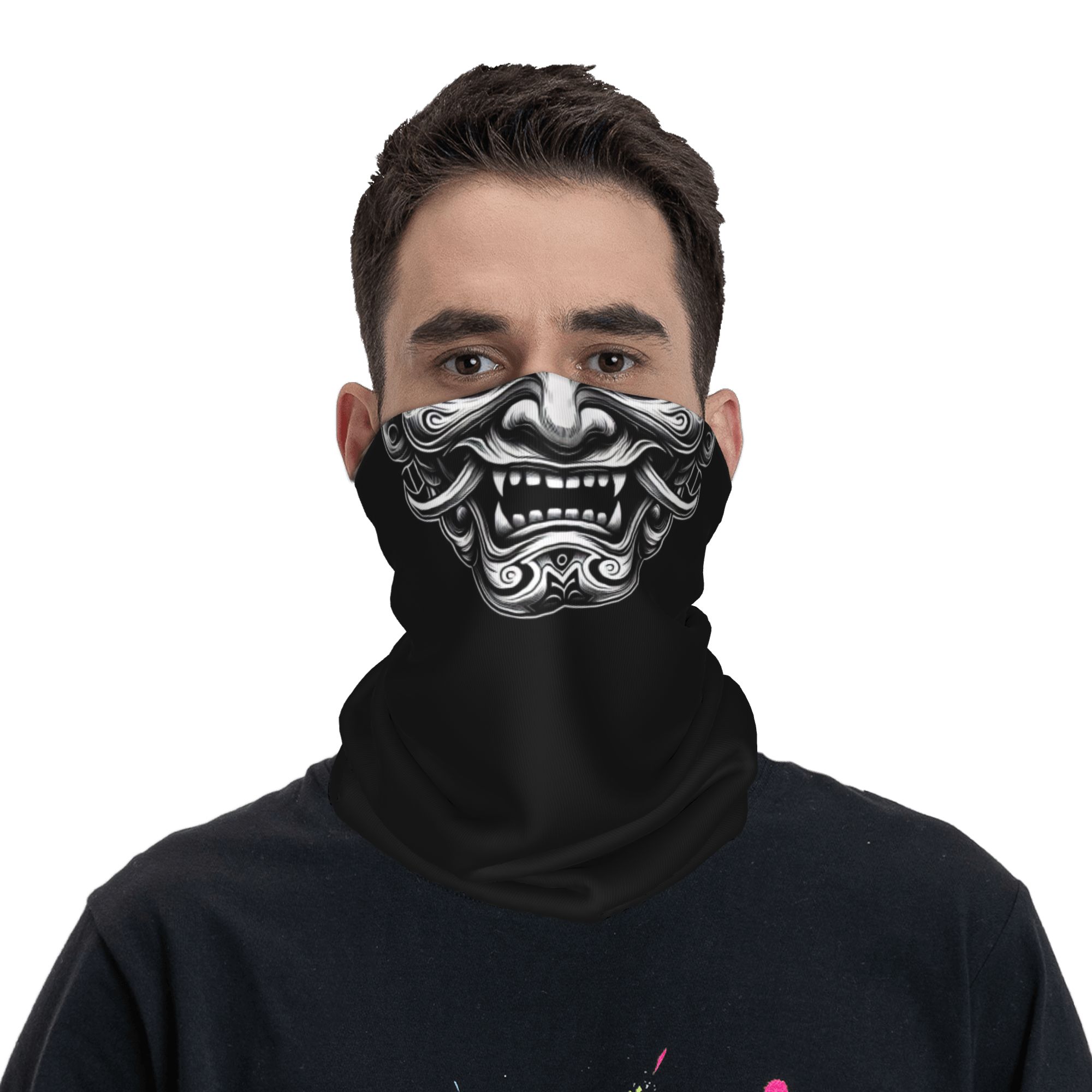 Custom Samurai Oni Demon Banda - Neck Gaiter Fleece のレビューと価格