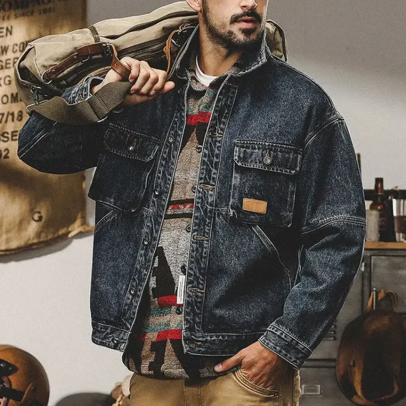 2025年冬 メンズ ルーズカウボーイコート トレンド ウォ - Down Jacket Packable のレビューと価格