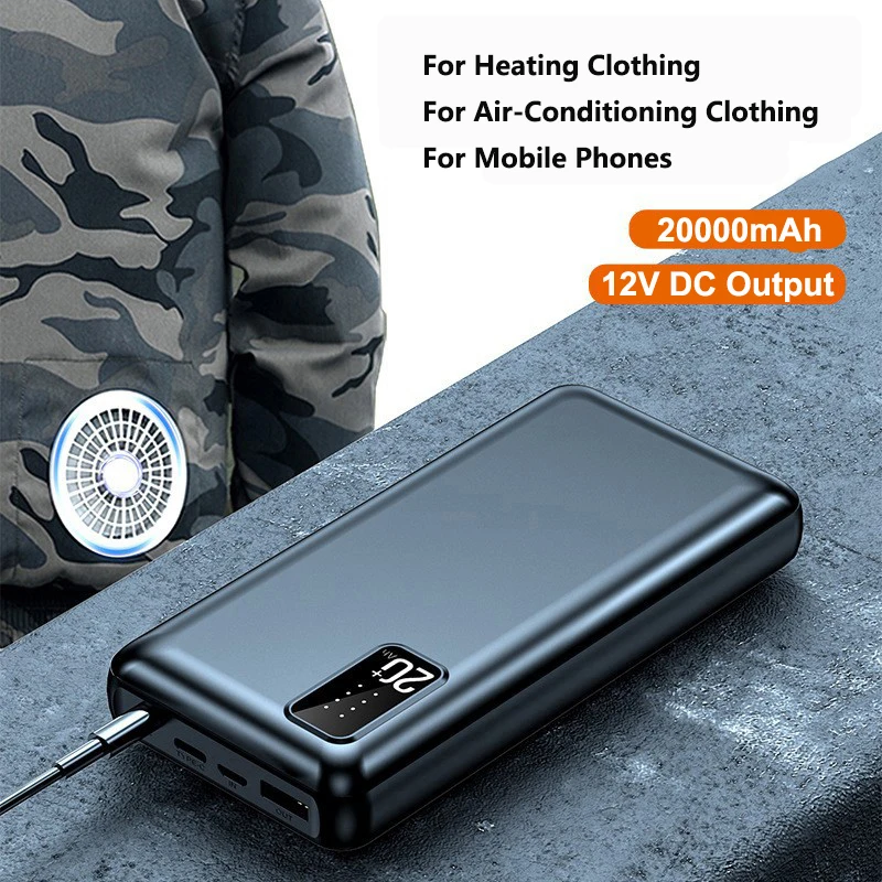JayoWade 12V DC出力パワーバンク 20000m - Heated Vest Battery のレビューと価格