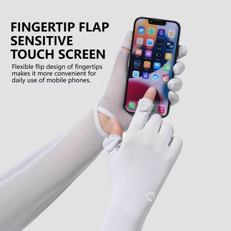 KoKossi 夏用女性用アームカバー 通気性のあるロングア - Touch Screen Gloves のレビューと価格