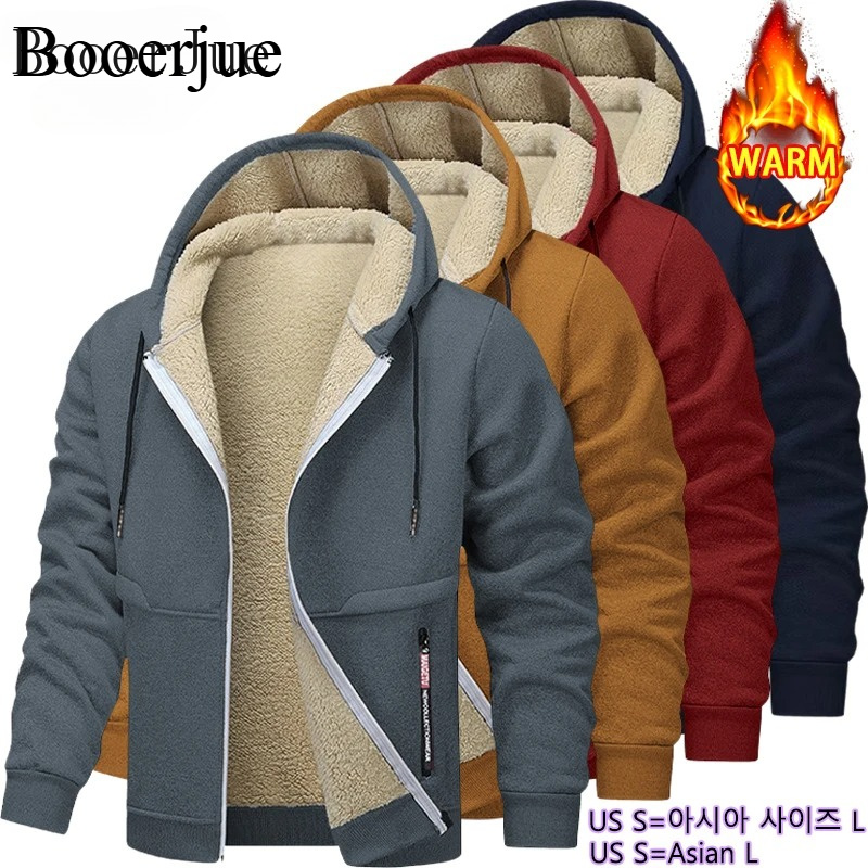 厚手のシェルパ裏地付きフードジッパー付きジャケット 厚手のス - Sherpa Hoodie Fleece のレビューと価格