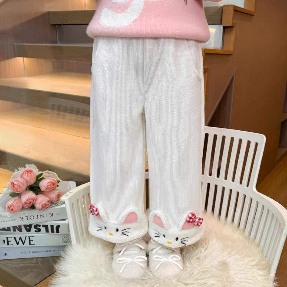 女の子用コーデュロイパンツ,ハイウエスト,ワイドレッグ,カジ - Corduroy Pant Warm のレビューと価格