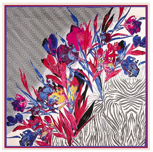 女性用スクエアシルクスカーフ,新しい油絵,花柄,冬用スカーフ - Shawl Wrap Winter のレビューと価格