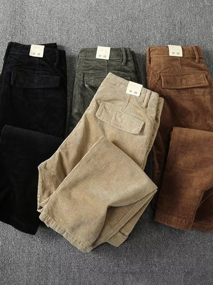 男性用コーデュロイパンツ,厚手のコーデュロイパンツ,カジュア - Corduroy Pant Warm のレビューと価格