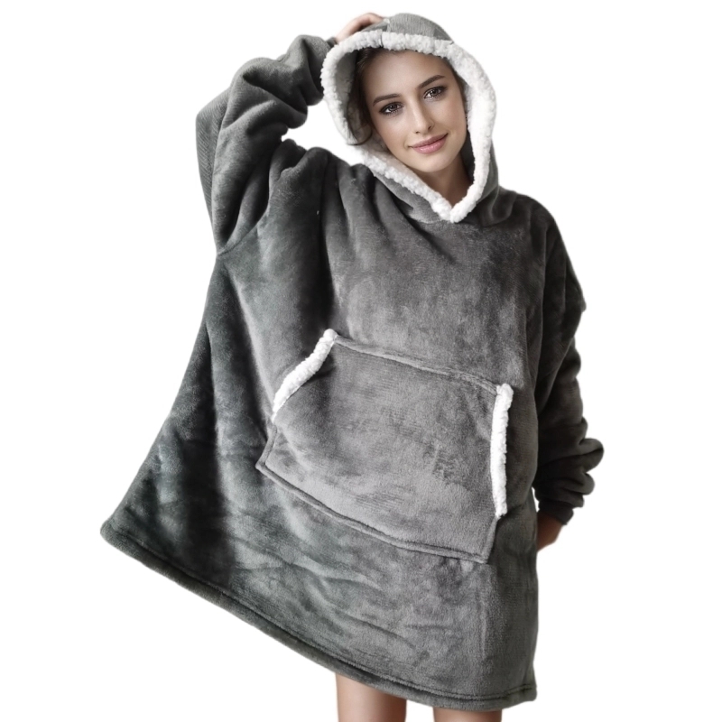 大人用フランネルフーディーブランケット,超ソフト,シェルパフ - Sherpa Hoodie Fleece のレビューと価格