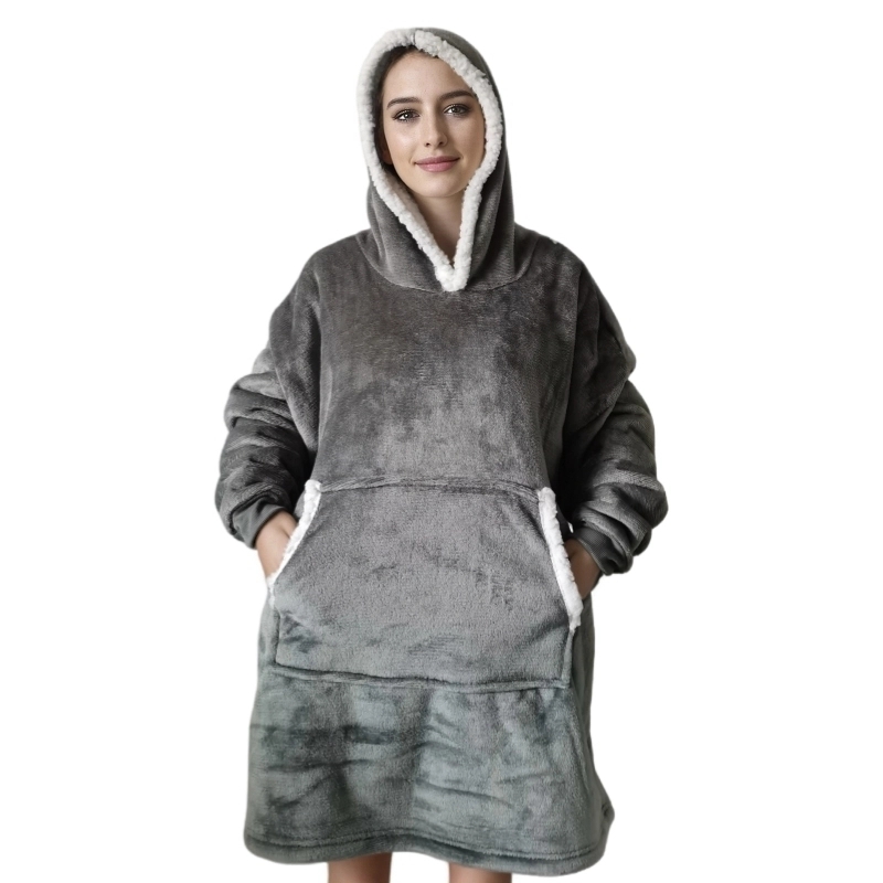 大人用フランネルフーディーブランケット,超ソフト,シェルパフ - Sherpa Hoodie Fleece のレビューと価格