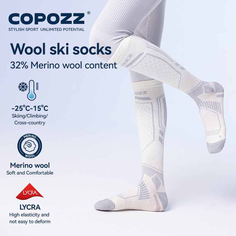 COPOZZ メリノウール冬スキーソックス男性女性サーマルニ - Thermal Sock Wool のレビューと価格