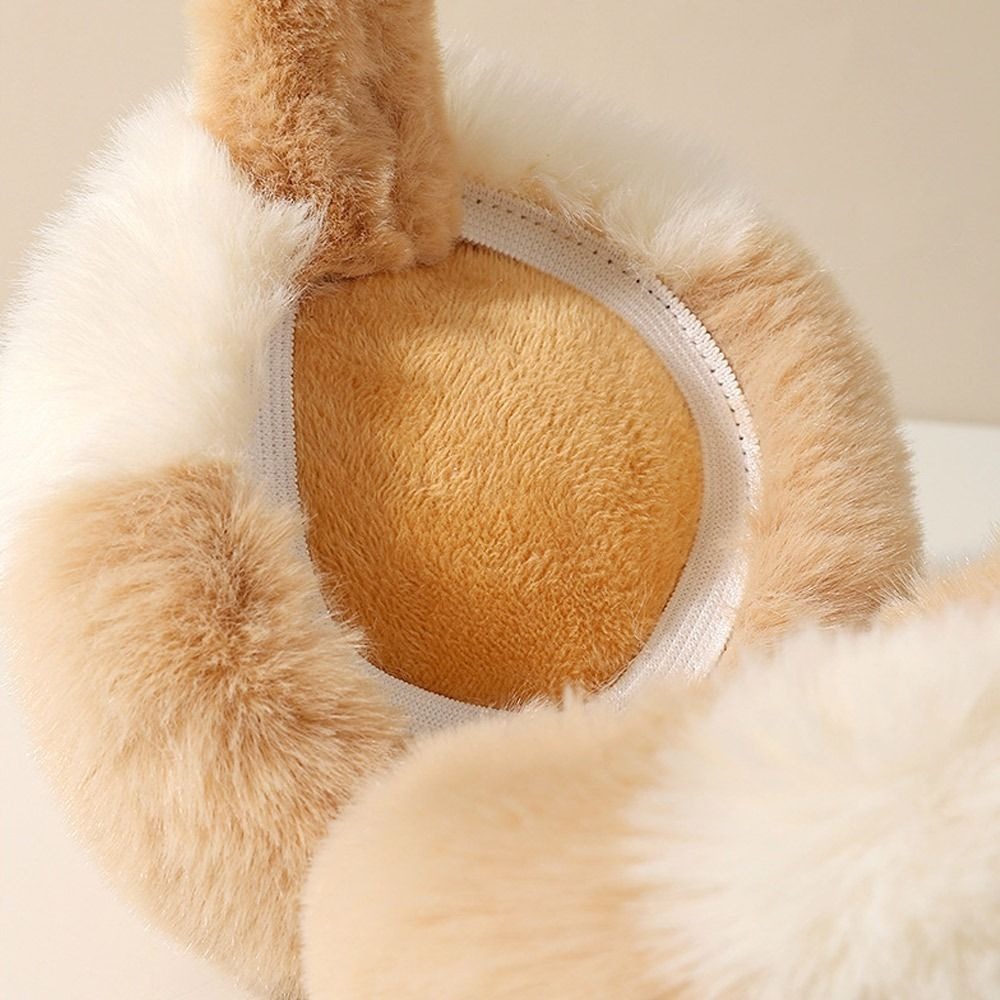 ファッションフェイクファーイヤーマフ キャンディーカラー 厚 - Earmuffs Foldable のレビューと価格