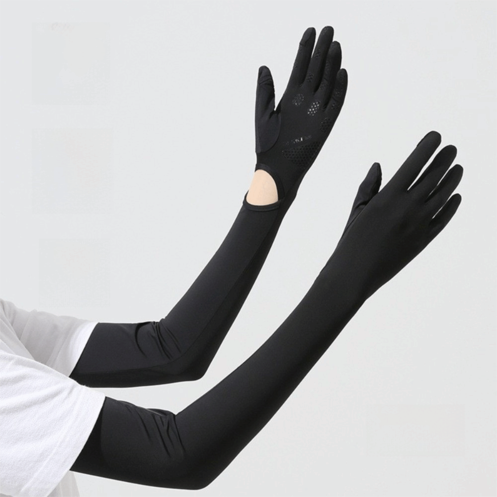 快適な UV 保護日焼け止め手袋ロンググローブアイスシルクア - Touch Screen Gloves のレビューと価格