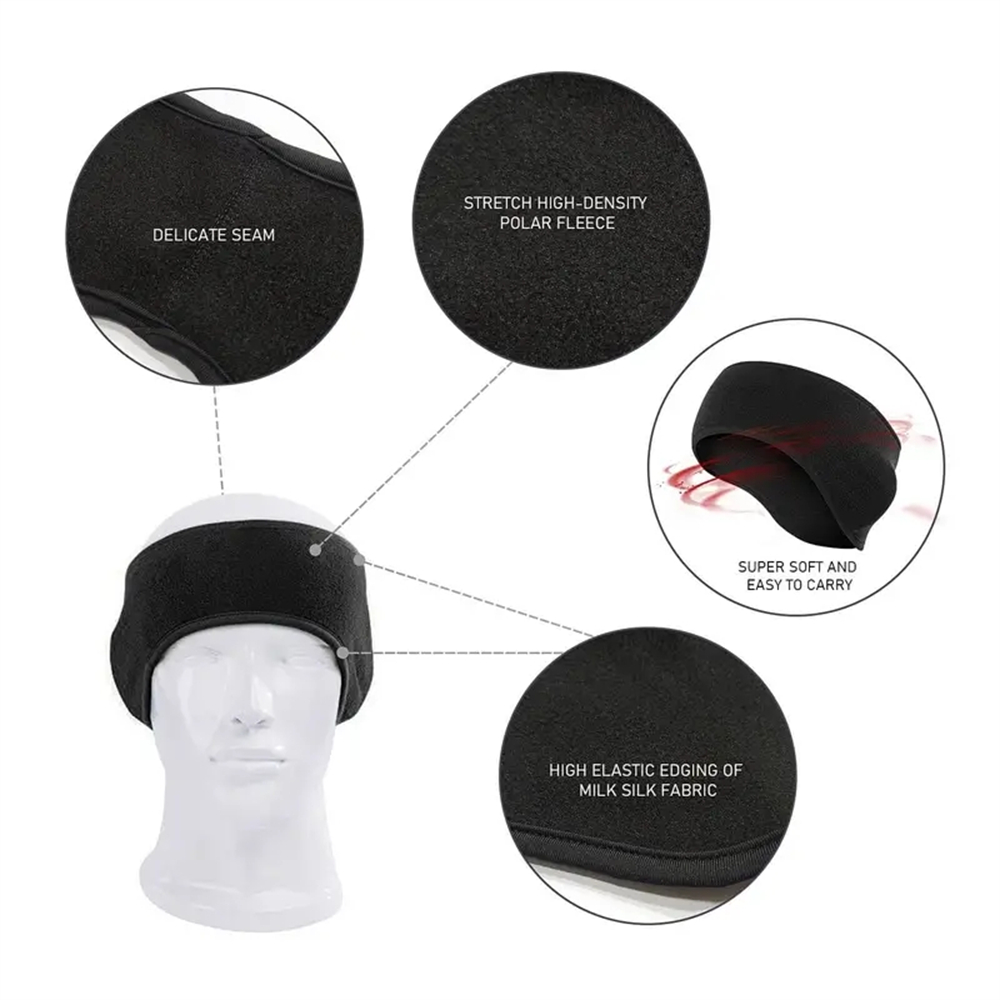 冬ウォーマーヘッドバンド通気性防風スウェットバンドフリースイ - Winter Headband Fleece のレビューと価格