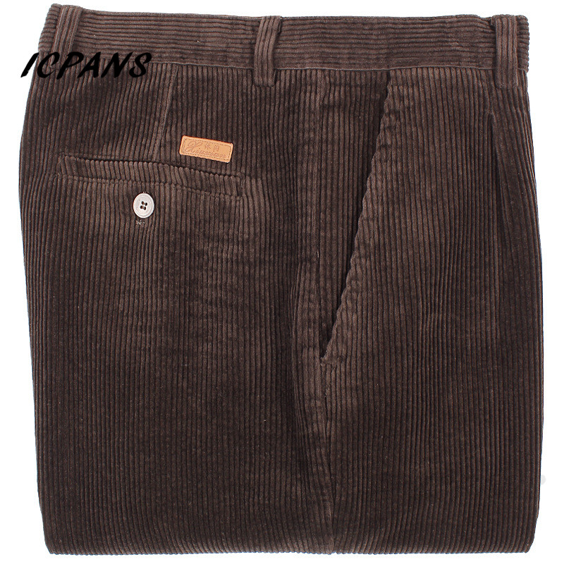 Icpans-メンズストレートコーデュロイパンツ,厚手,ウォ - Corduroy Pant Warm のレビューと価格