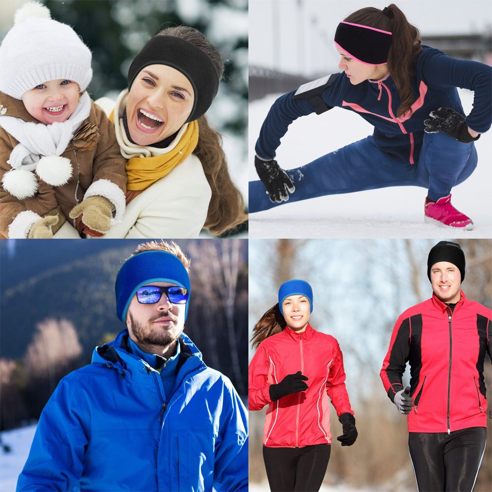 1 個ヘアバンド女性女の子フリース耳カバーイヤーマフヘッドバ - Fleece Ear Warmer Band のレビューと価格