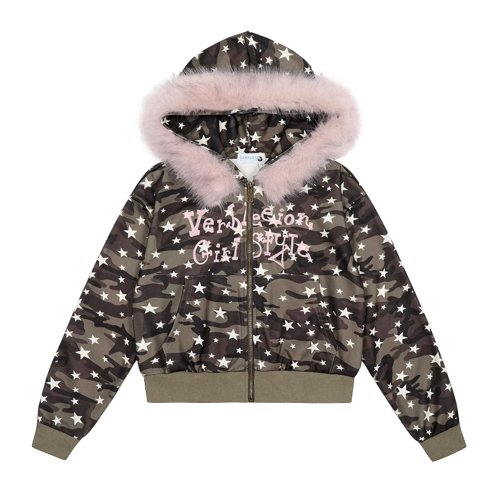メンズ ジップアップ パーカー ハイストリート カモフラージ - Sherpa Hoodie Fleece のレビューと価格