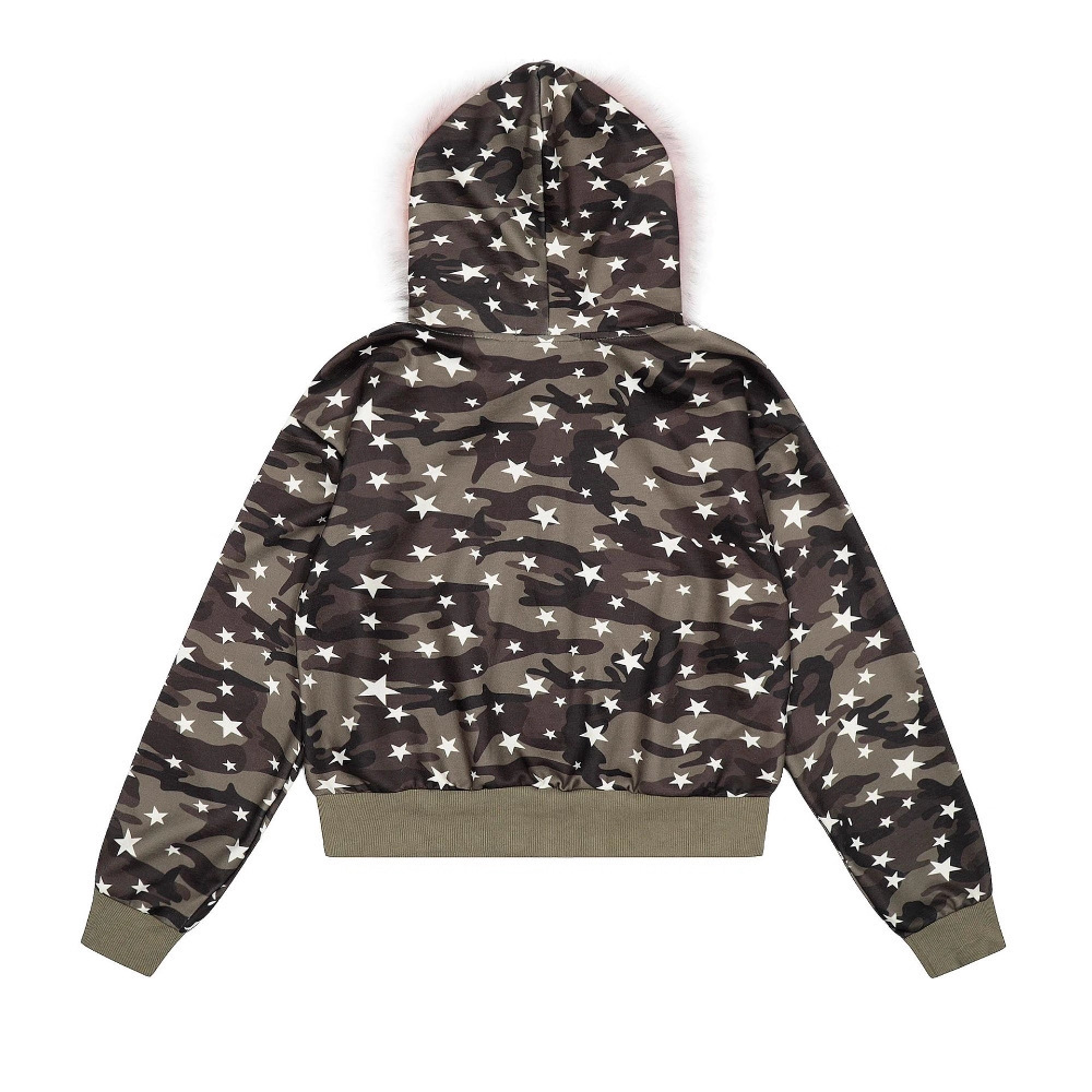 メンズ ジップアップ パーカー ハイストリート カモフラージ - Sherpa Hoodie Fleece のレビューと価格