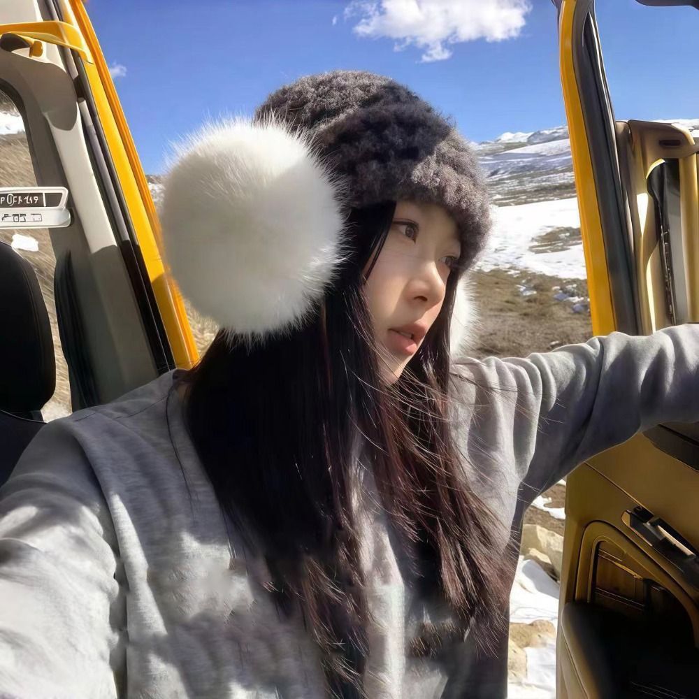 屋外冬用暖かいイヤーマフ、携帯用防寒フェイクファーイヤーマフ - Earmuffs Foldable のレビューと価格