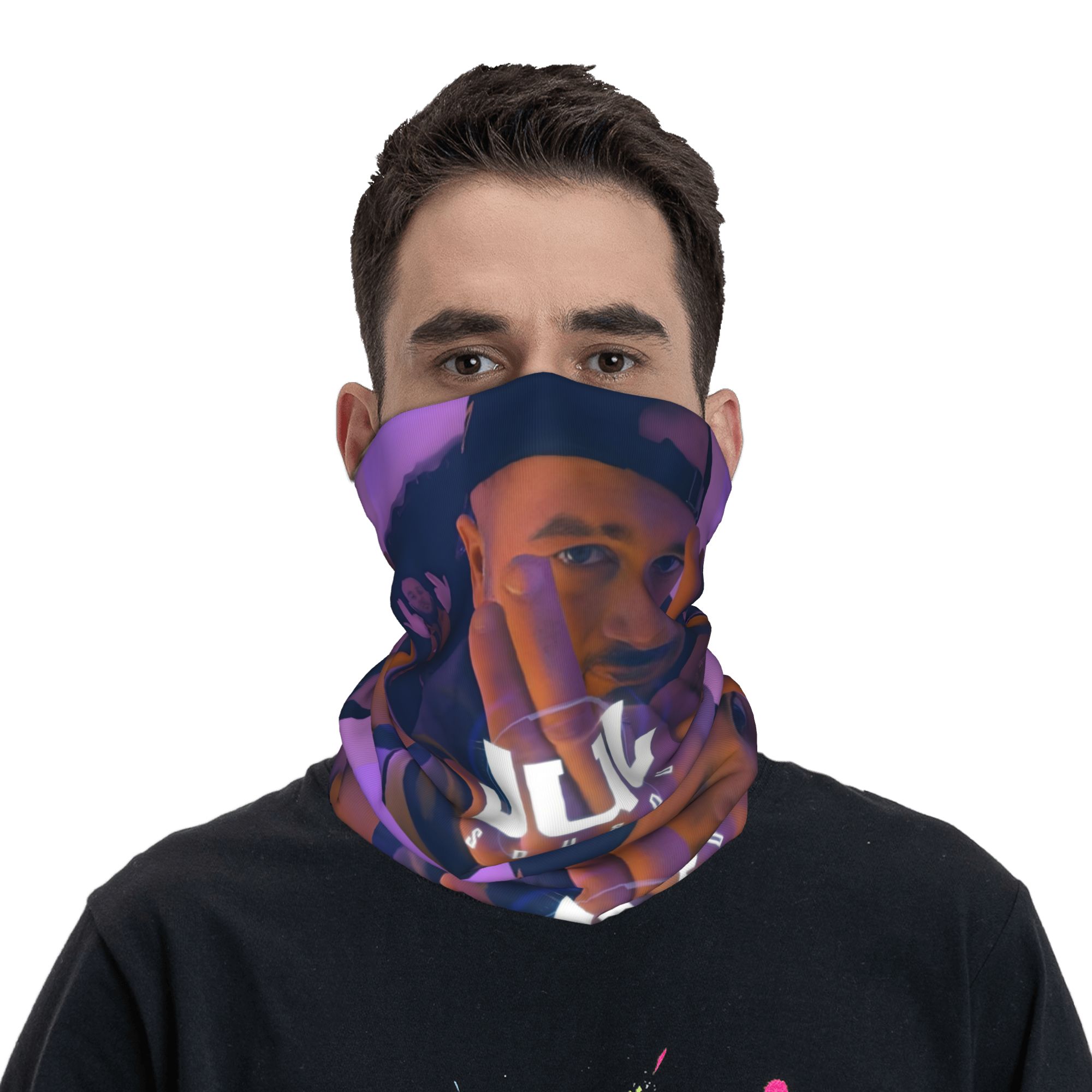 カスタムJuLラップミュージックバンダナウィンターネックウォ - Neck Gaiter Fleece のレビューと価格