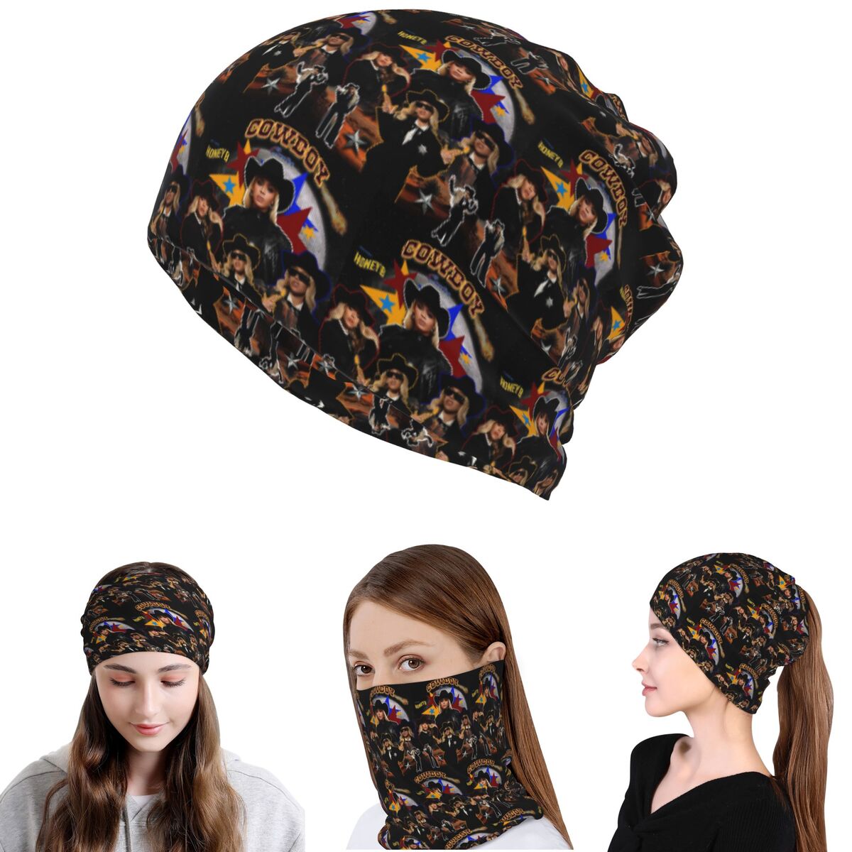 カウボーイ カーター ビヨンセ 新アルバム バンダナ ネック - Knit Beanie Hat Warm のレビューと価格