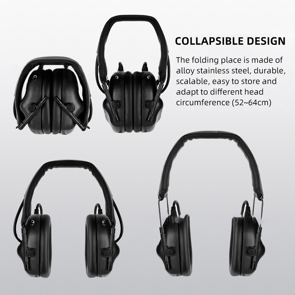 BOOIU 戦術電子射撃ヘッドセット 3.5 ミリメートルイ - Earmuffs Foldable のレビューと価格
