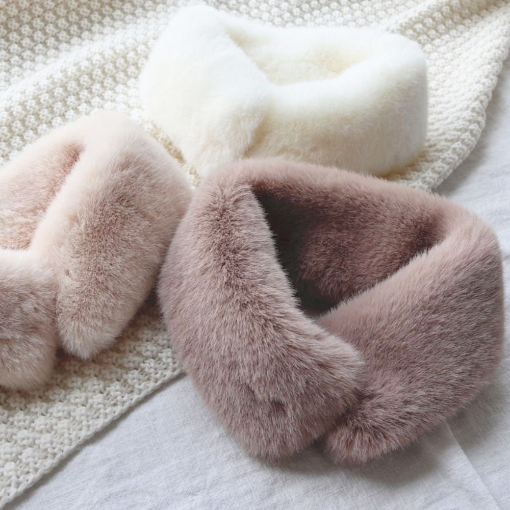 フェイクレザーのファーネックウォーマー,女性用,フェイクファ - Neck Gaiter Fleece のレビューと価格